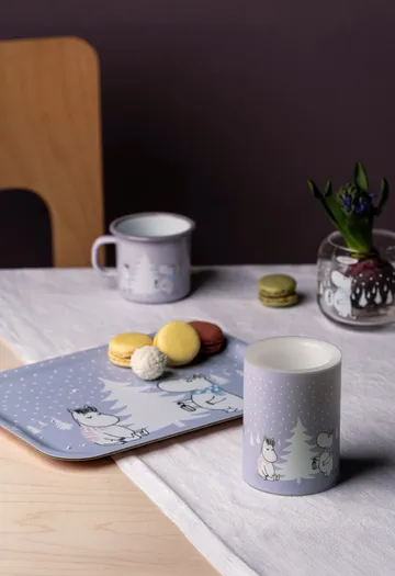 Moomin block candle LED 10 cm - Snowfall - Muurla