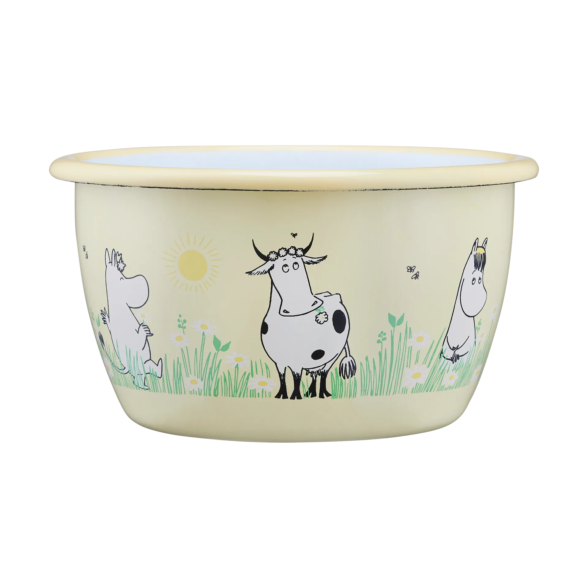 Moomin enamel bowl 30 cl, Meadow Muurla