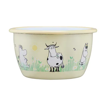 Moomin enamel bowl 30 cl - Meadow - Muurla