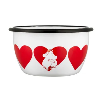 Moomin enamel bowl 60 cl - Heart - Muurla