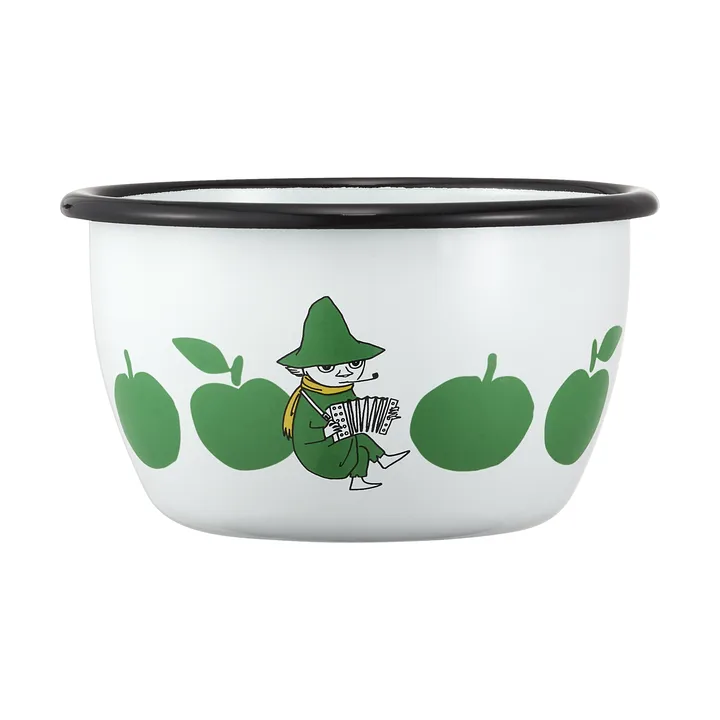 Moomin enamel bowl 60 cl - Joyfull Apples - Muurla