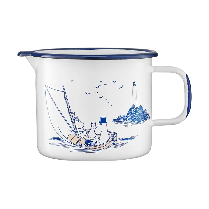 Moomin Enamel Jug 1.3L - Sailors - Muurla