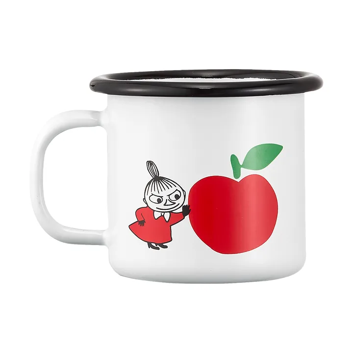 Moomin enamel mug 1.5 dl - Joyfull Apples - Muurla