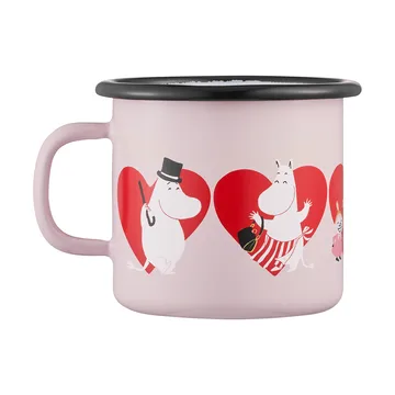 Moomin enamel mug 25 cl - Heart - Muurla