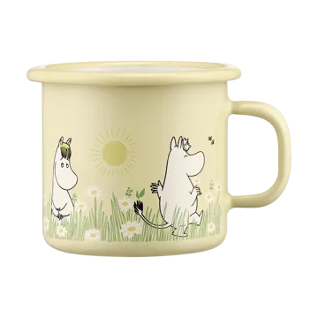 Moomin enamel mug 25 cl - Meadow - Muurla
