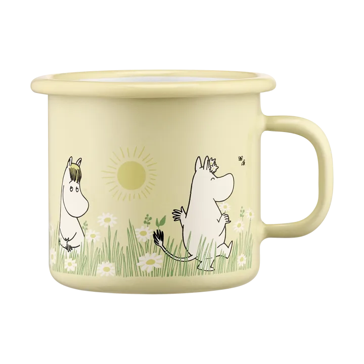 Moomin enamel mug 25 cl - Meadow - Muurla