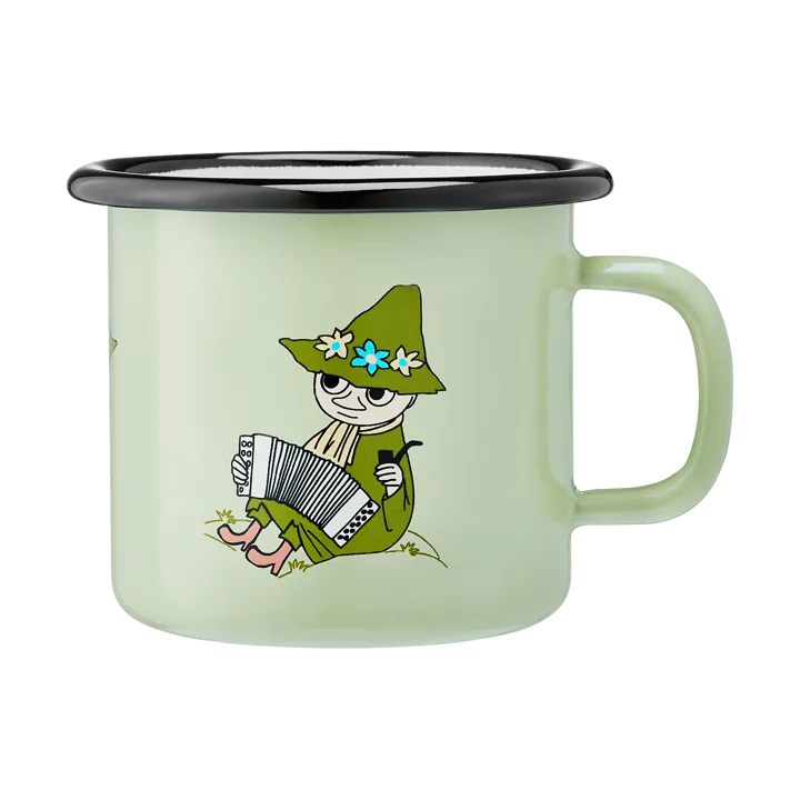 Moomin enamel mug 2.5 dl - Snufkin - Muurla