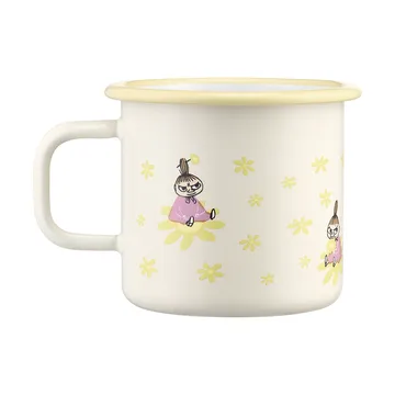 Moomin enamel mug 37 cl - Flowers - Muurla