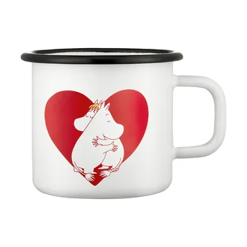 Moomin enamel mug 37 cl - Heart - Muurla