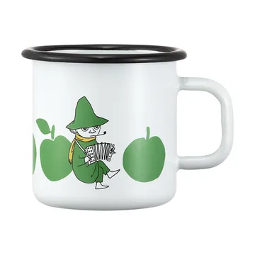Moomin enamel mug 37 cl - Joyfull Apples - Muurla