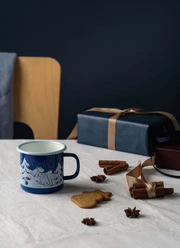 Moomin enamel mug 37 cl - Starry night - Muurla
