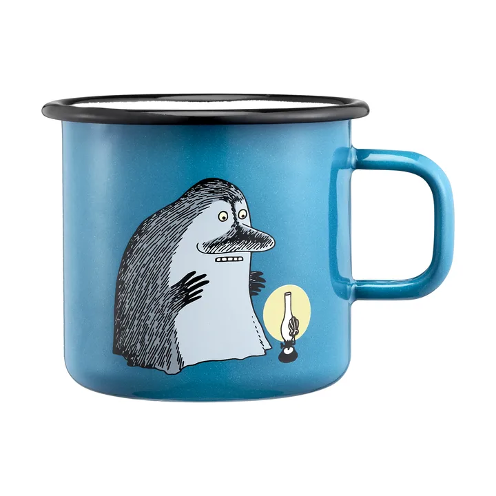 Moomin enamel mug 550 ml - The Groke - Muurla