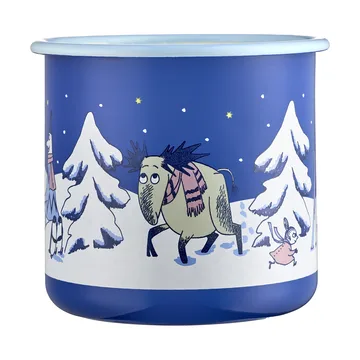 Moomin enamel mug 80 cl - Starry night - Muurla