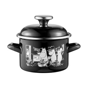 Moomin enamel pot tall lid 1.5 L - The Kitchen - Muurla