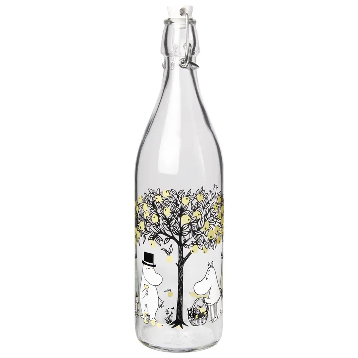 Moomin glass bottle 1 L - Apples - Muurla
