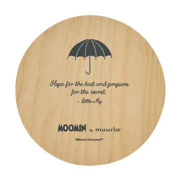 Moomin glass coaster Ø10 cm - Little My - Muurla