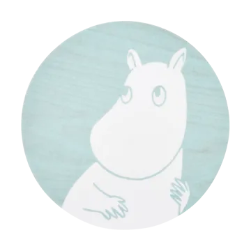 Moomin glass coaster Ø10 cm - Momintroll - Muurla