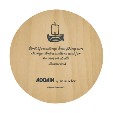 Moomin glass coaster Ø10 cm - Momintroll - Muurla