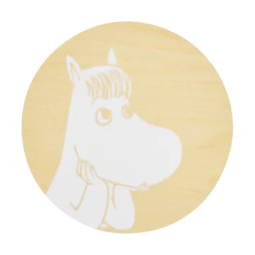 Moomin glass coaster Ø10 cm - Snorkmaiden - Muurla
