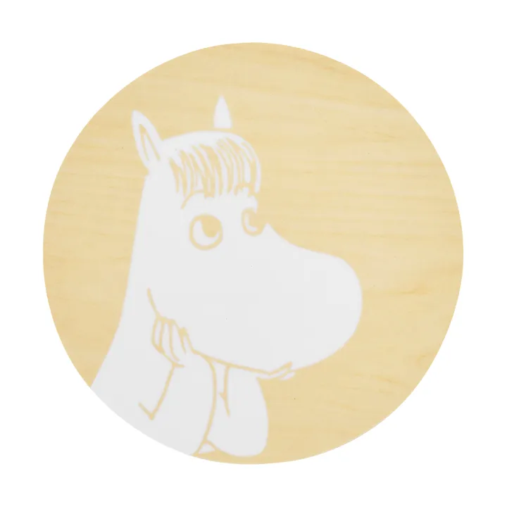 Moomin glass coaster Ø10 cm - Snorkmaiden - Muurla