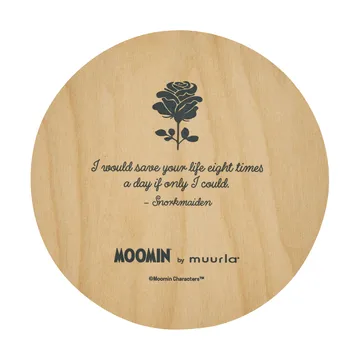 Moomin glass coaster Ø10 cm - Snorkmaiden - Muurla