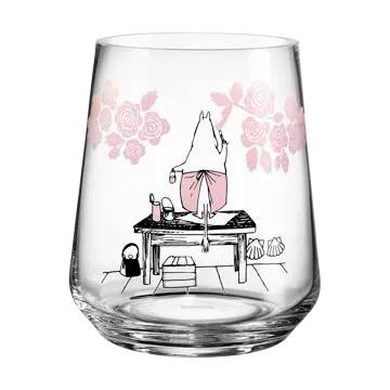 Moomin Originals lantern/vase 17.5 cm - Roses - Muurla