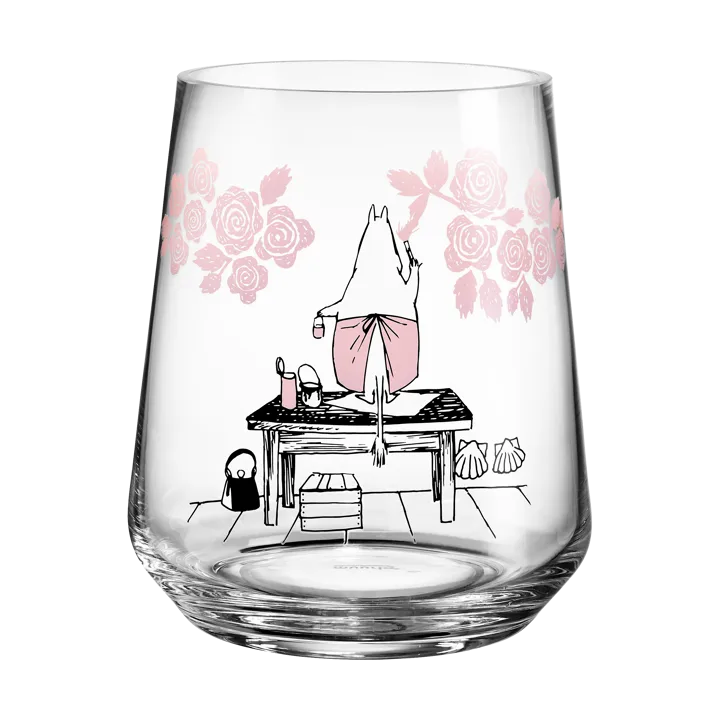 Moomin Originals lantern/vase 17.5 cm - Roses - Muurla
