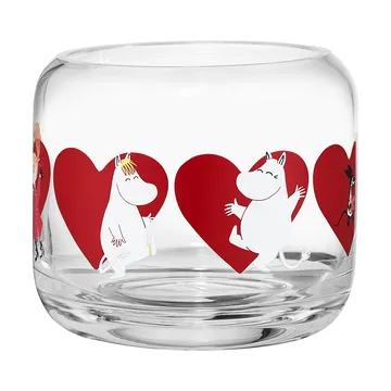 Moomin tealight holder Ø9x8 cm - Heart - Muurla