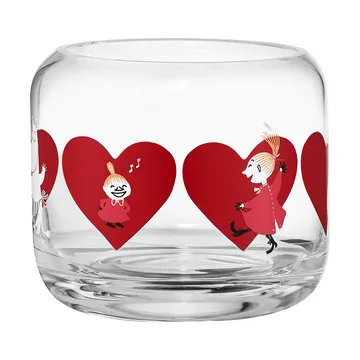 Moomin tealight holder Ø9x8 cm - Heart - Muurla