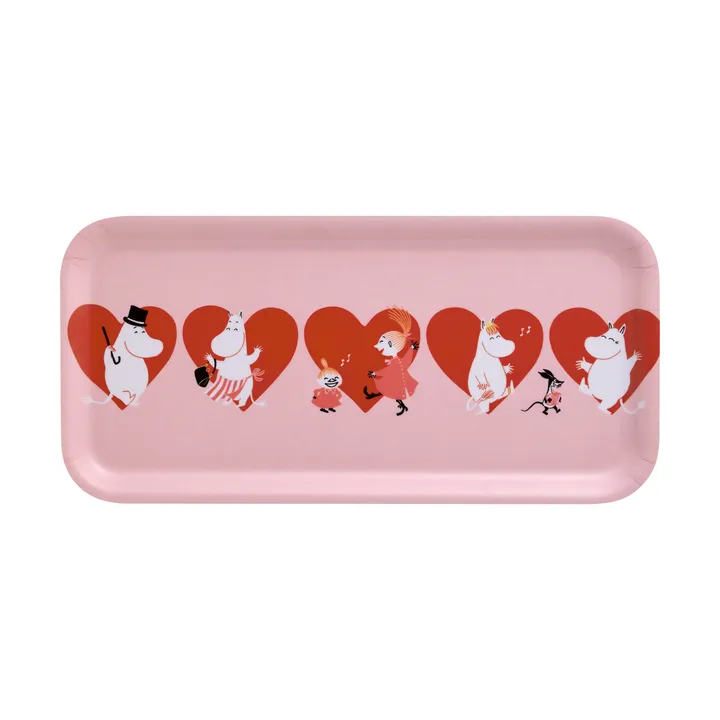 Moomin tray 13x27 cm - Heart - Muurla