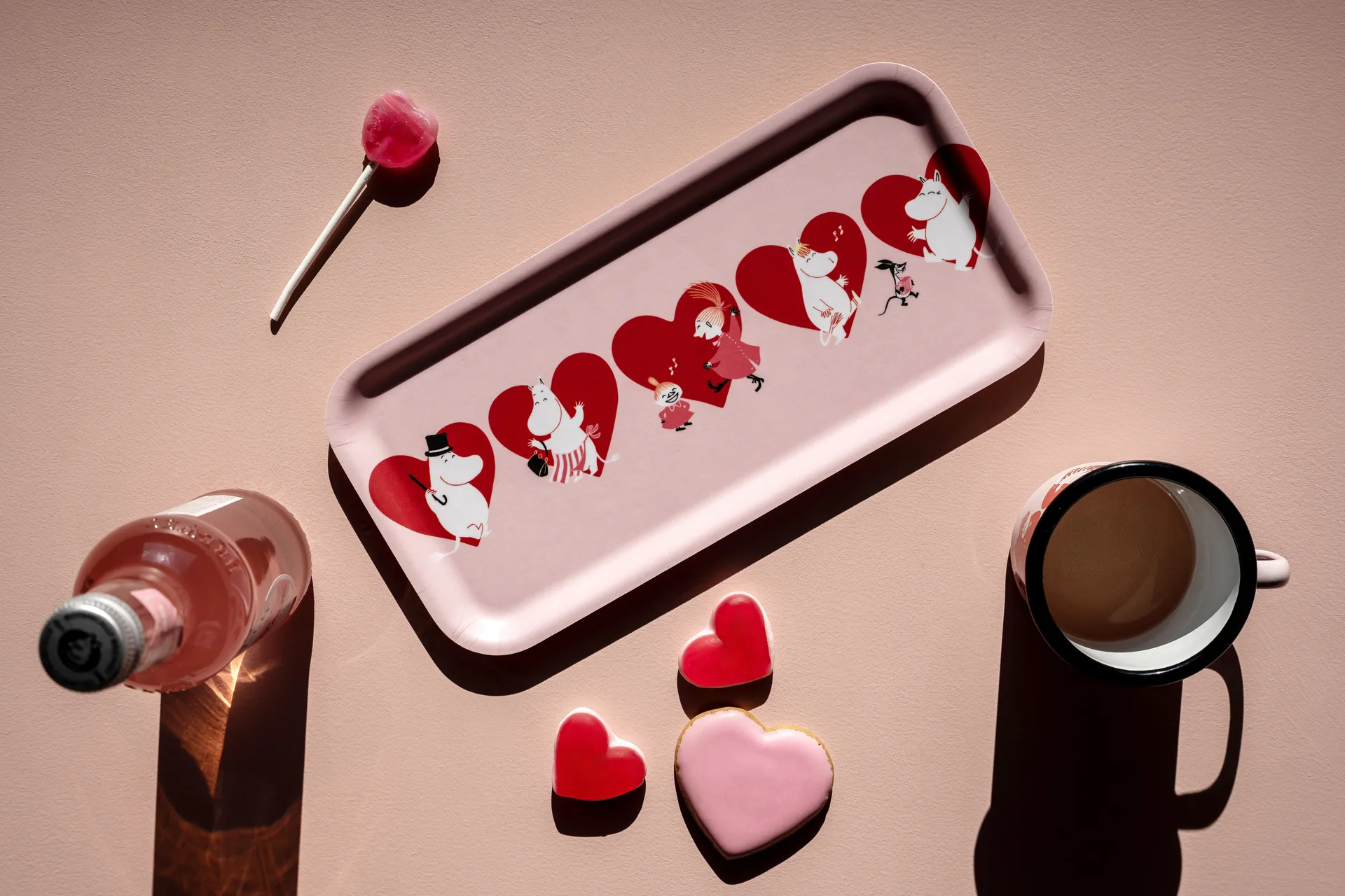 Moomin tray 13x27 cm, Heart Muurla