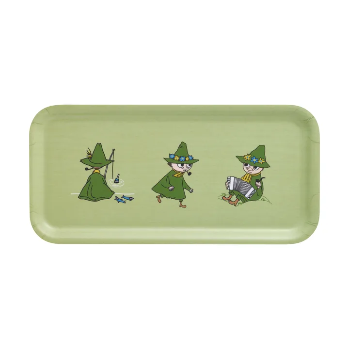 Moomin tray 13x27 cm - Retro Snufkin - Muurla