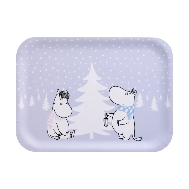 Moomin tray 20x27 cm - Snowfall - Muurla