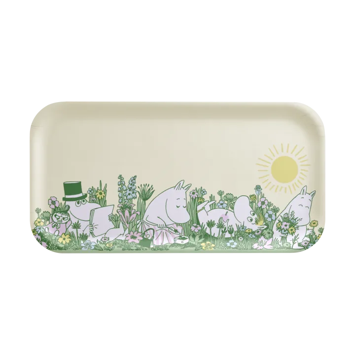 Moomin tray 22x43 cm - In the garden - Muurla