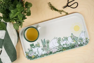 Moomin tray 22x43 cm - In the garden - Muurla