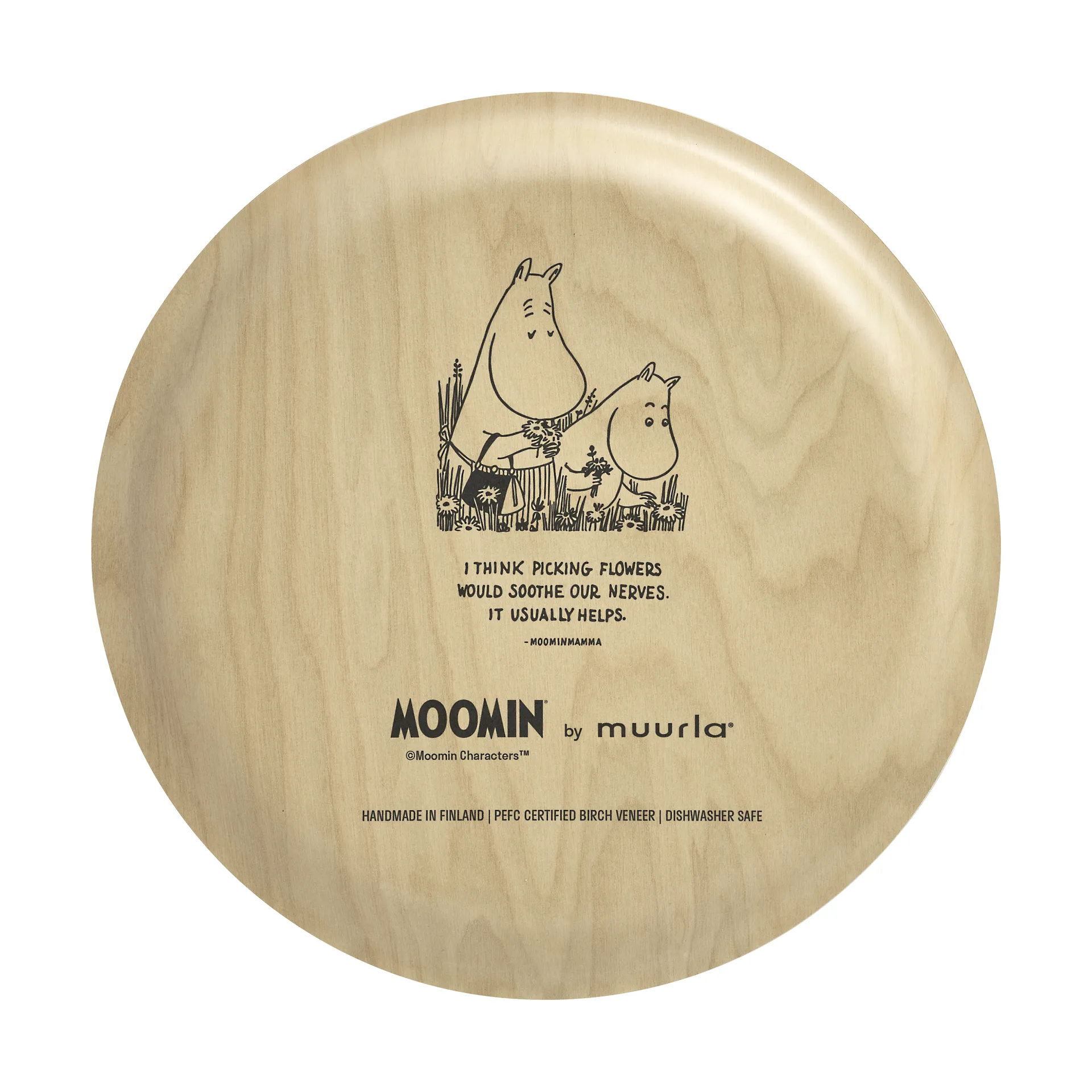 Moomin tray Ø25 cm, Flowers Muurla