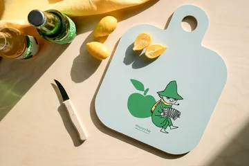 Mumin Chop & Serve chopping board 25x32 cm - Joyfull Apples - Muurla