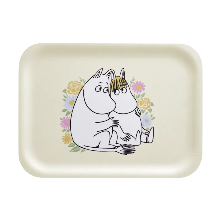Mumin tray 20x27 cm - Flowers - Muurla