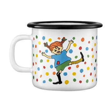 Pippi enamel mug 2.5 dl - Jump for Joy - Muurla