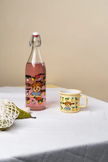 Pippi Longstocking enamel mug 3.7 dl - Fruits - Muurla