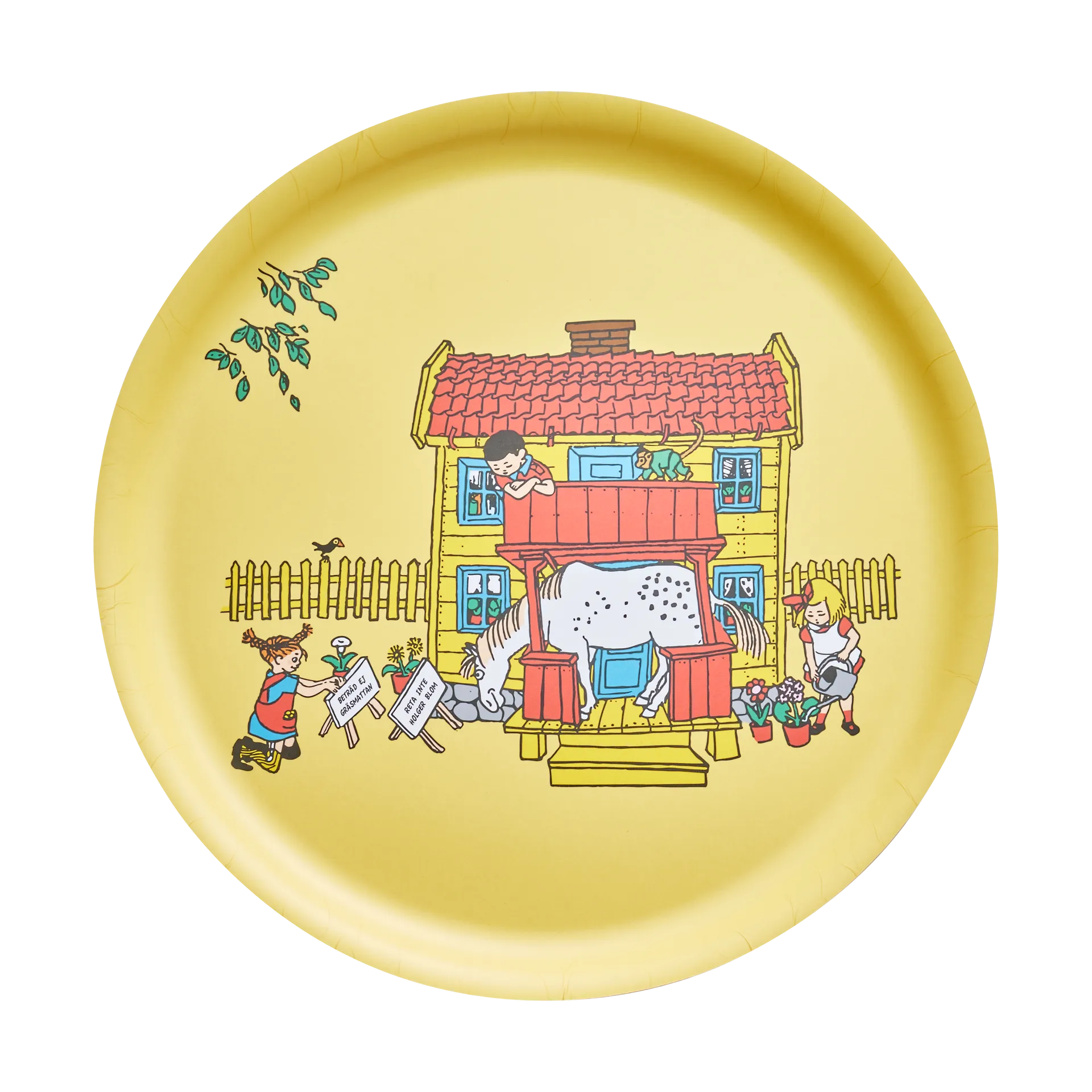 Pippi serving tray Ø35 cm, Villa Villekulla Muurla