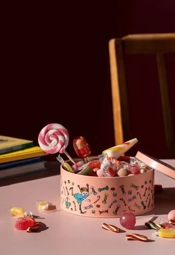 Pippi storage jar with lid Ø15 cm - Candy - Muurla