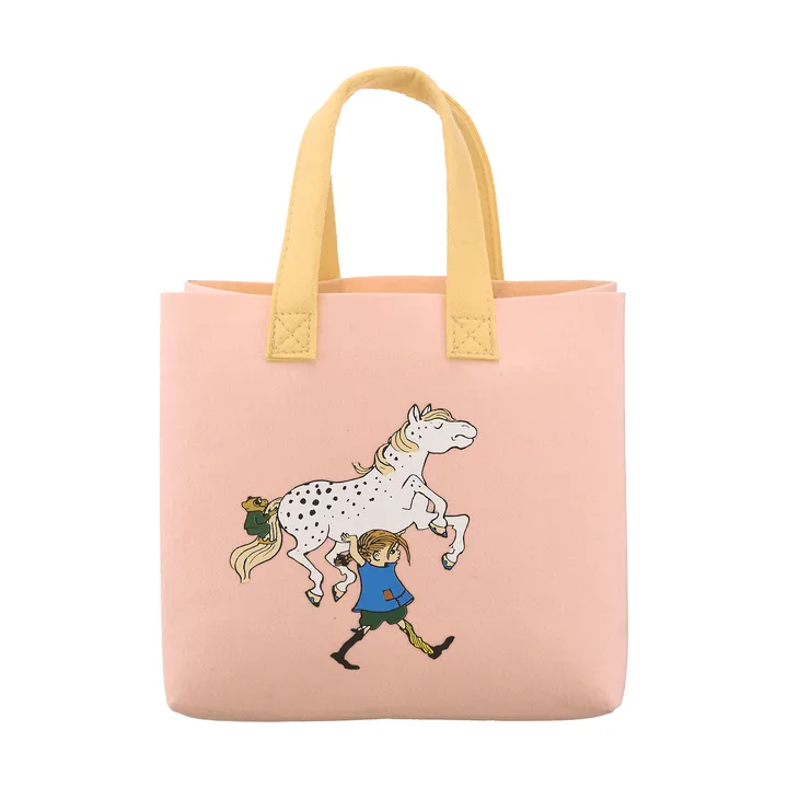 Pippi Tote Bag bag 25x25 cm - Pippi and the Horse - Muurla