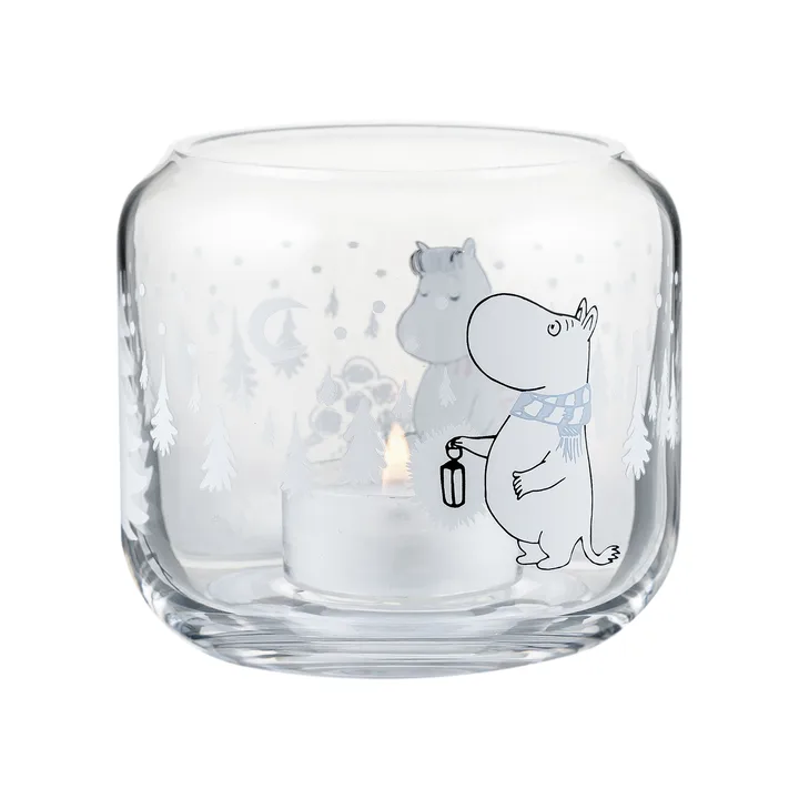 Snowfall lantern Ø9 cm - Clear - Muurla