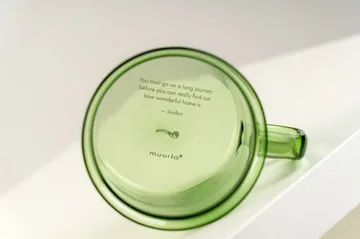 Snufkin glass mug 35 cl - Green - Muurla
