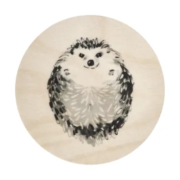 Teemu Järvi x Muurla glass coaster Ø10 cm - Hedgehog - Muurla