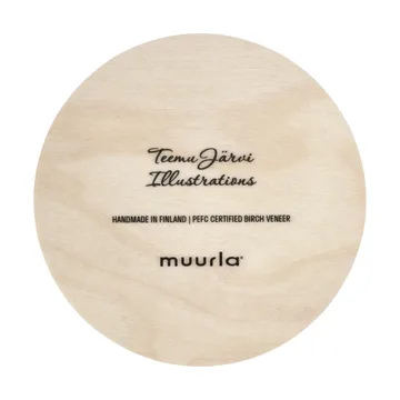 Teemu Järvi x Muurla glass coaster Ø10 cm - Hedgehog - Muurla