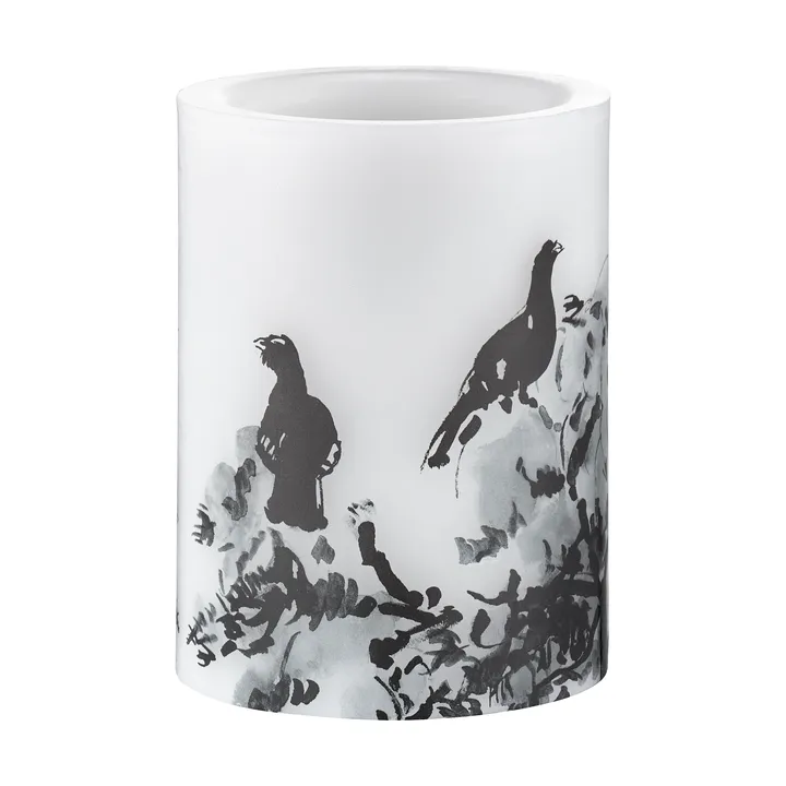 Teemu Järvi x Muurla LED candle Ø7.5x10 cm - Winter Capercaillie - Muurla