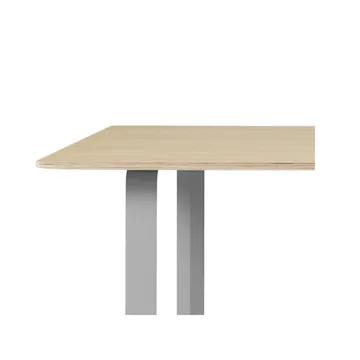 70/70 dining table 170x85 cm - Oak veneer-Plywood-Grey - Muuto