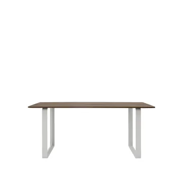 70/70 dining table 170x85 cm - Solid smoked oak-Grey - Muuto